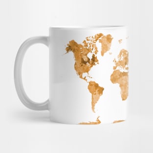 World map in watercolor Mug